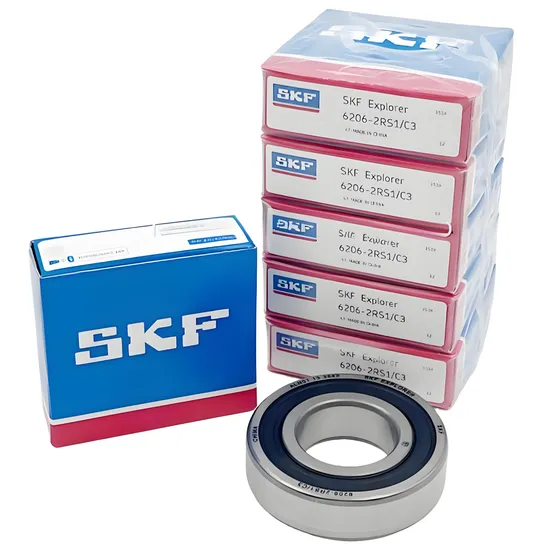 Deep Groove Ball Bearing SKF 6011-2RS 55x90x18mm P0-P2 for Auto Spare Parts with Grease Lubrication