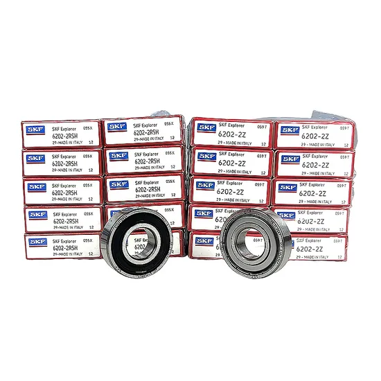 High-Precision SKF 6202 Deep Groove Ball Bearing 15x35x11mm for Industrial Machinery
