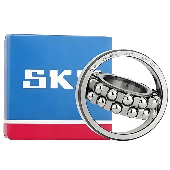Self Aligning Ball Bearing SKF 2221M 105x190x50mm Steel/Brass Cage for Industrial Machinery