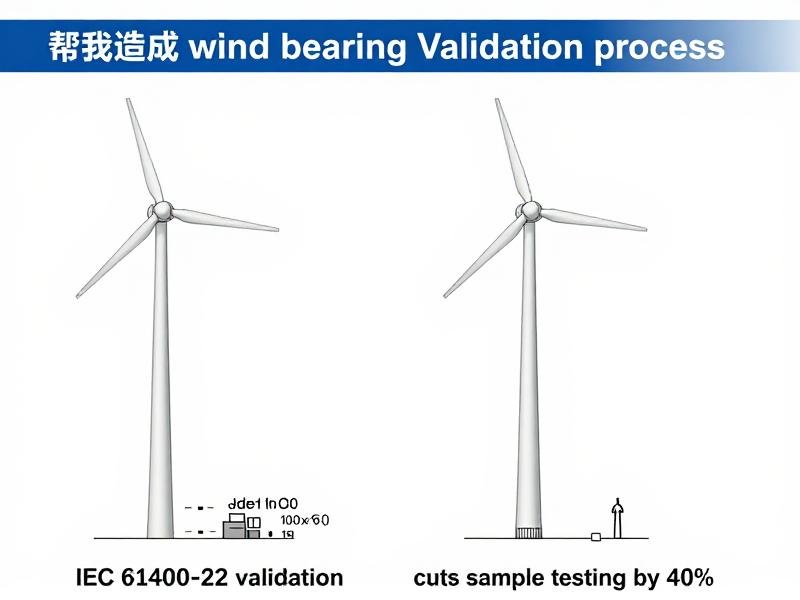 Wind turbine bearing validation process